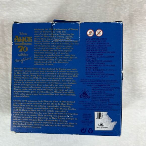 Disney Alice in the Wonderland 70th Mary Blair Salt & Pepper Shaker Set NIB - Picture 6 of 13